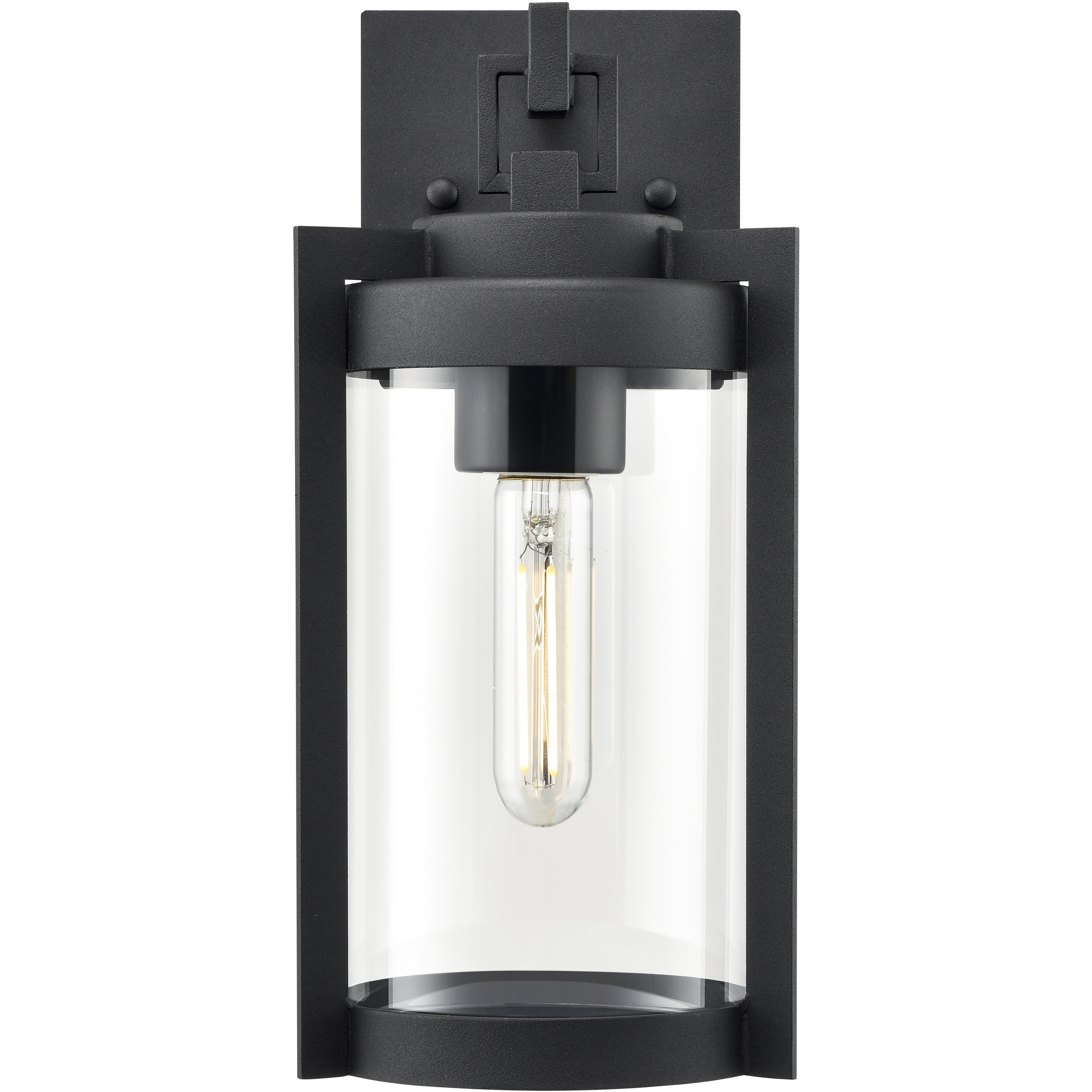 Ellway 1 Light 12.5 inch Textured Black Outdoor Wall Sconce